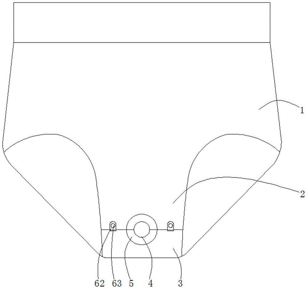 一种防止尿管折弯的女性用护理内裤的制作方法