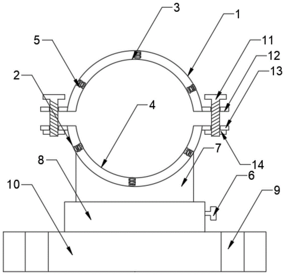 一种建筑用水管快装式固定卡件的制作方法