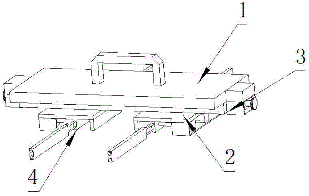 一种精密钣金机柜滑轨平行度调节装置的制作方法