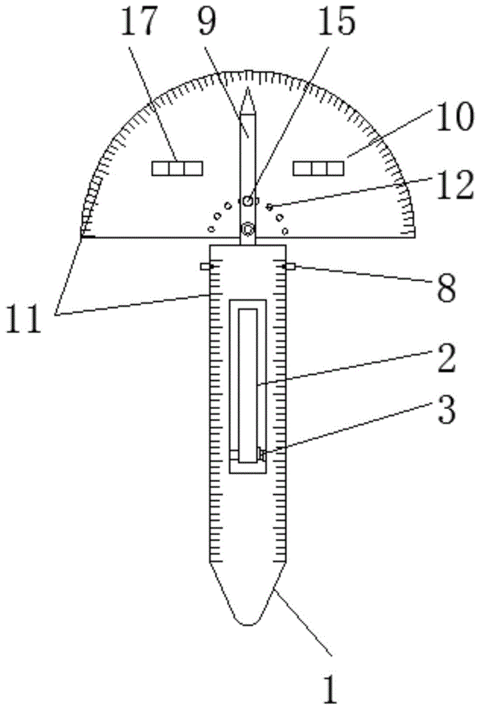 一种检测深度的量具的制作方法