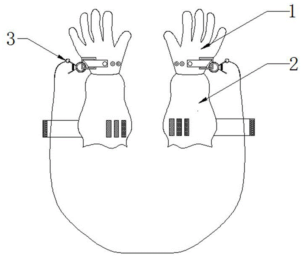 一种带有防风安全袖结构的手套的制作方法