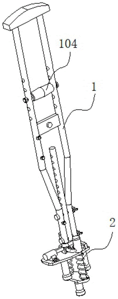 一种骨科患者使用的腋杖
