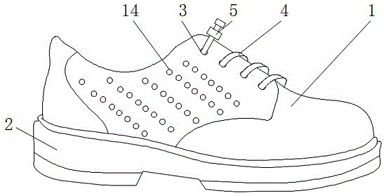 一种具有安全防滑效果的劳保鞋的制作方法