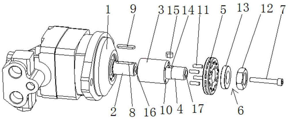 一种伐木机链条驱动轮安装固定结构的制作方法