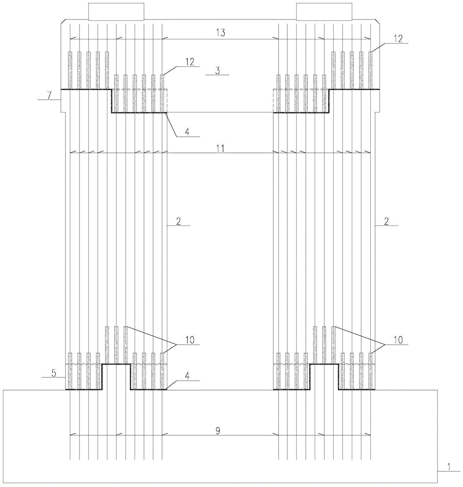 一种通过灌浆套筒连接的装配式框架墩的制作方法