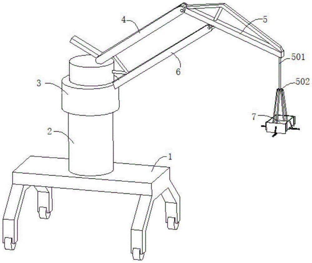 一种具有水平位移组合臂架的起吊装置的制作方法