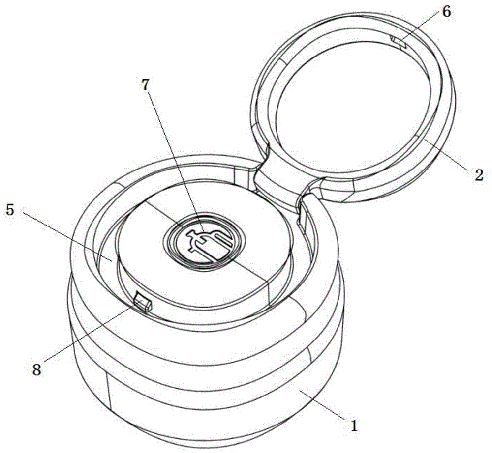 一种具有隐藏提环的杯盖的制作方法