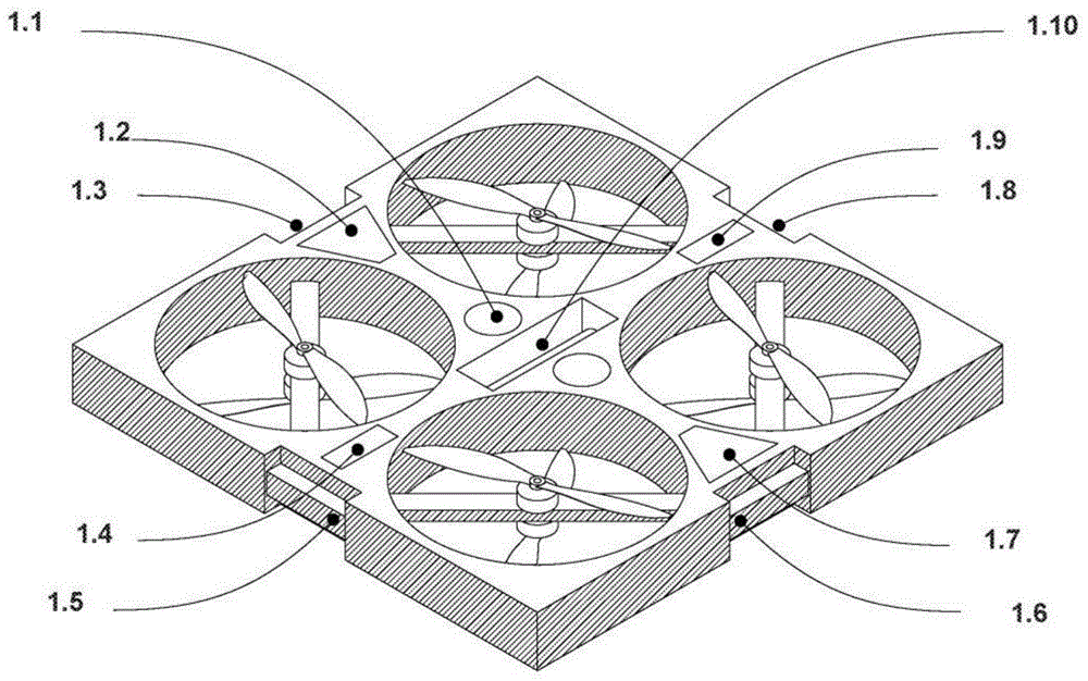 由涡轮发电机驱动的模块化的多旋翼无人机的制作方法