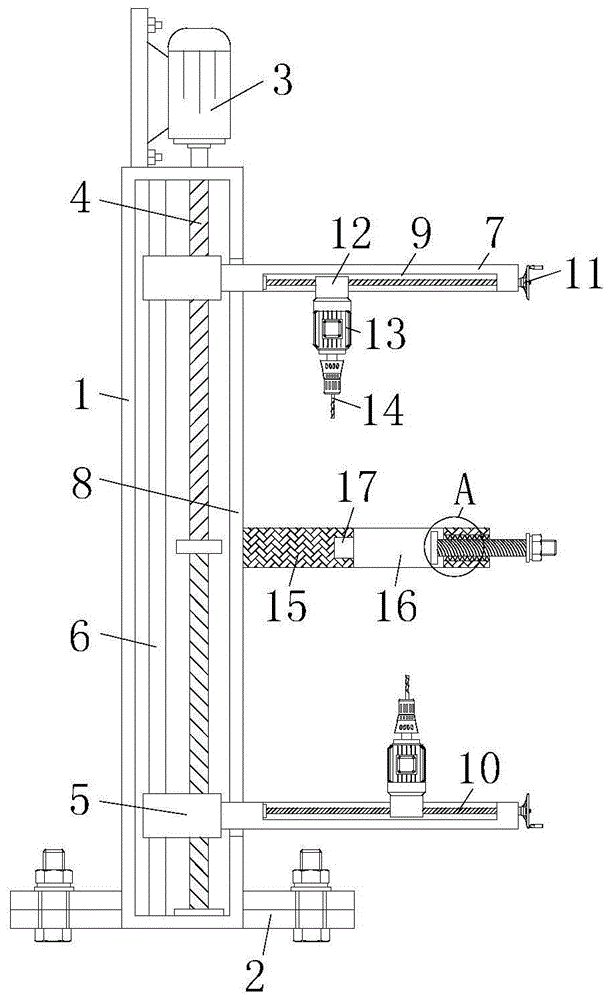 一种高铁连接法兰钻孔机的制作方法
