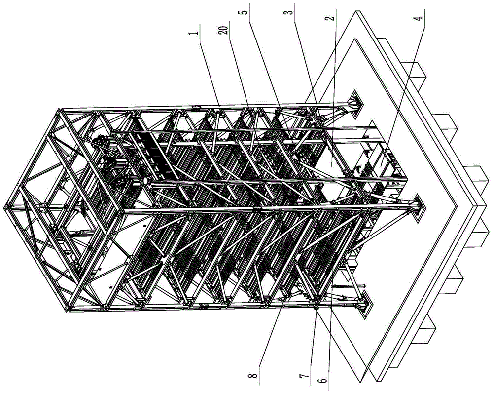 梳齿塔库用横移装置的制作方法