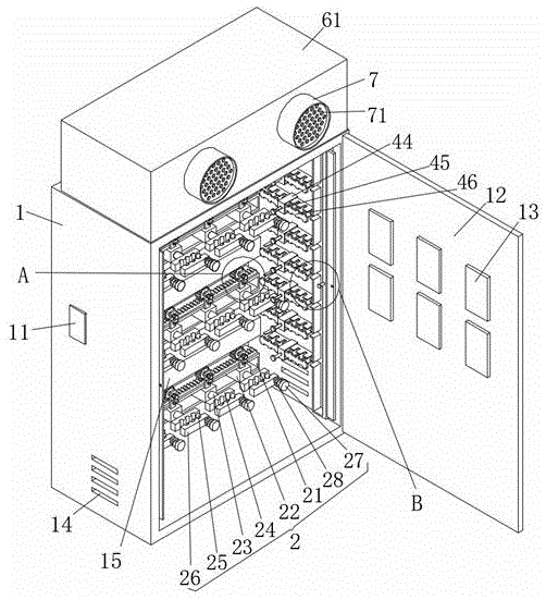一种内部带理线器结构的配电柜的制作方法