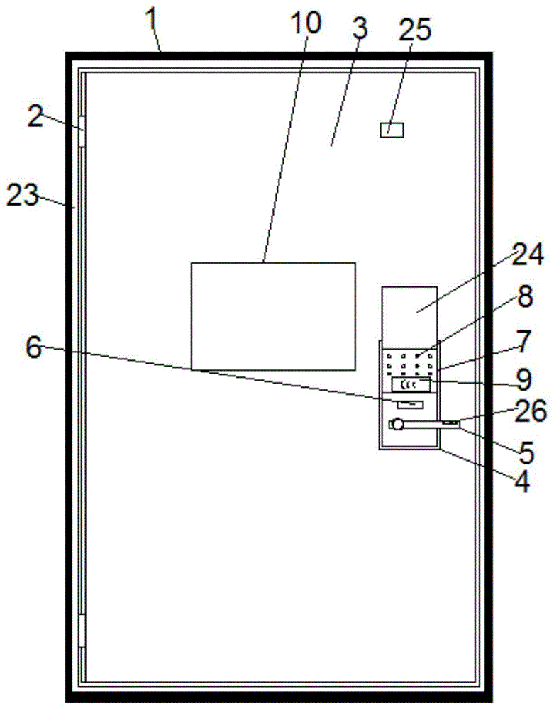 一种智能家居用防盗门的制作方法