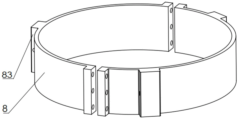 一种箍圈拉绳式可向内变径的封隔器