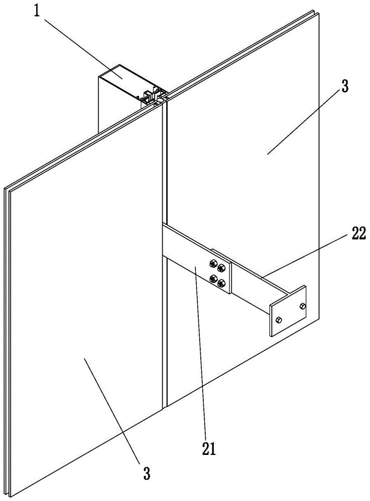 一种玻璃幕墙外挂装饰板的连接结构的制作方法