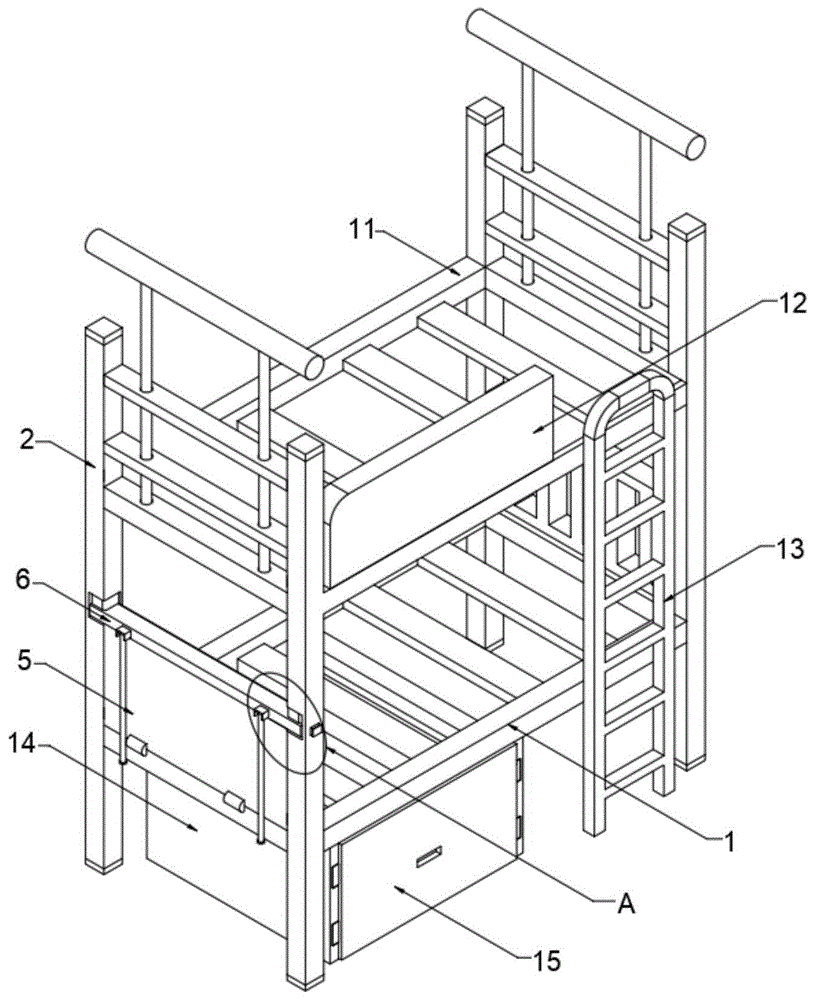 一种可以延展式钢架公寓床体的制作方法
