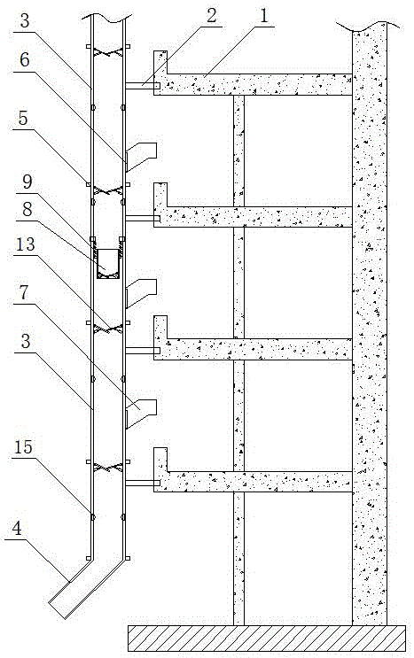 一种具有缓冲功能的建筑施工垃圾输送通道的制作方法