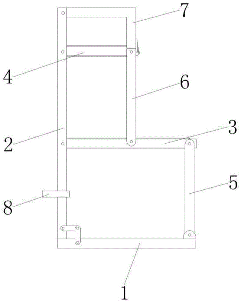 一种免安装可折叠床上书桌的制作方法