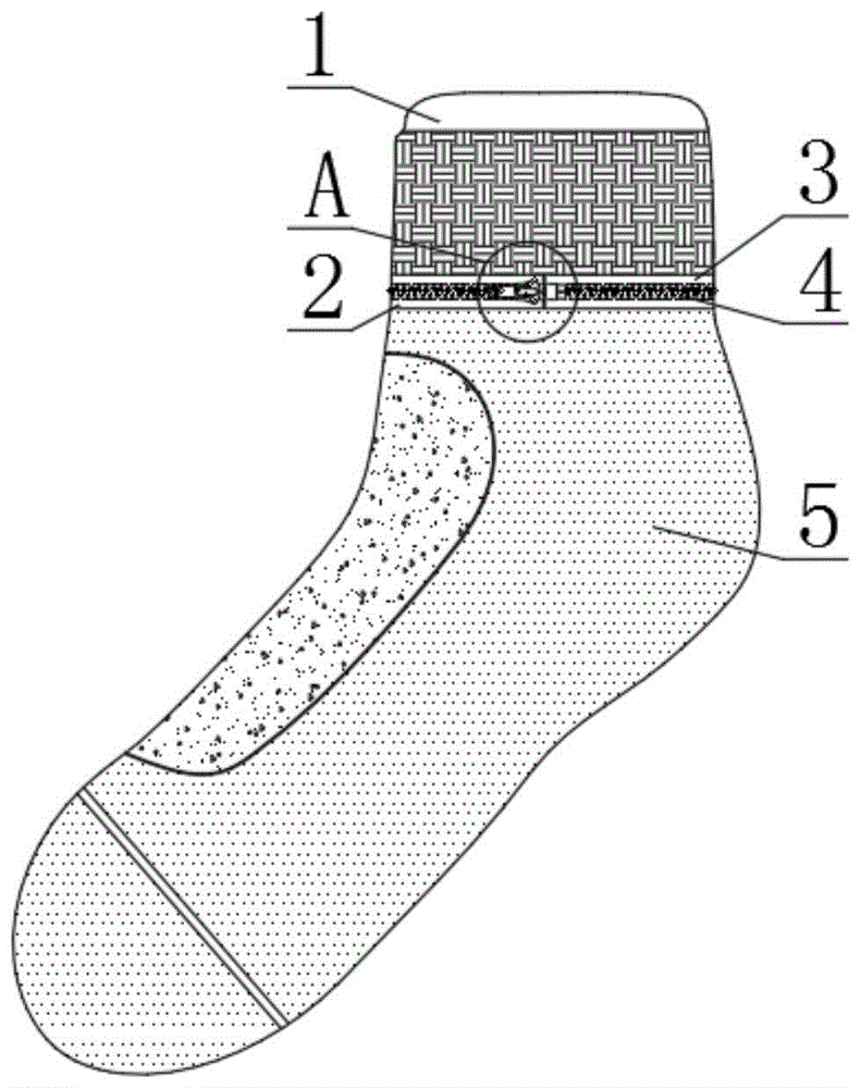 一种吸湿纤维吸汗运动袜的制作方法