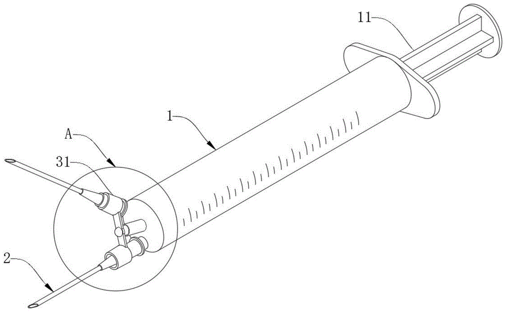 一种双针头注射器