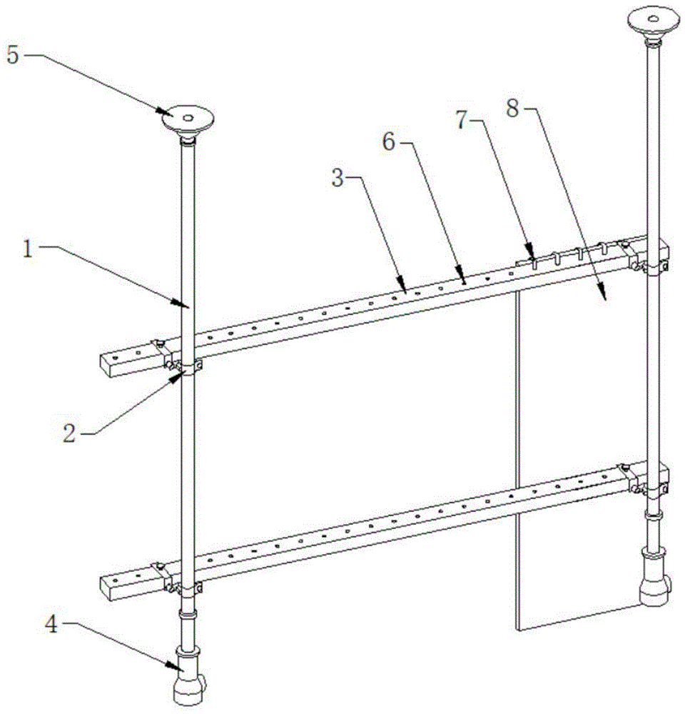 一种隔墙板安装固定支架的制作方法