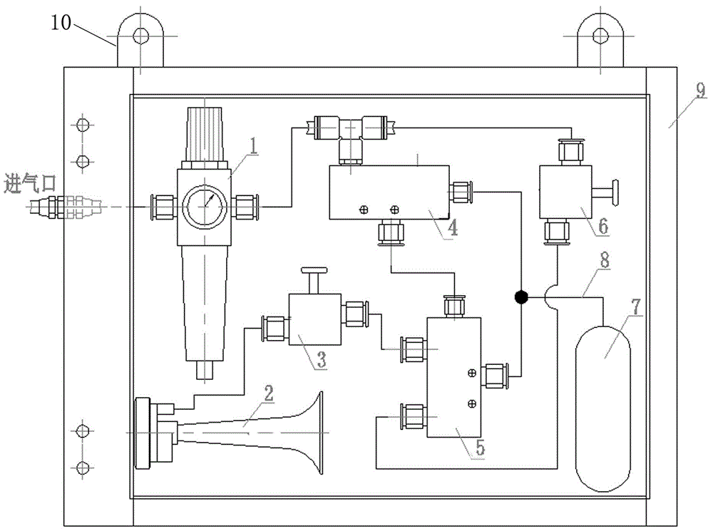 风门气动报警器的制作方法