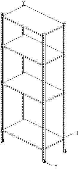 一种阁楼货架的制作方法