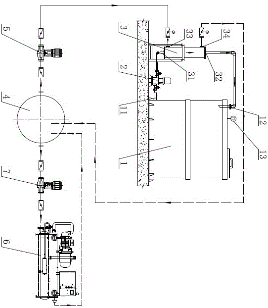 酸洗液旁通循环降温系统的制作方法