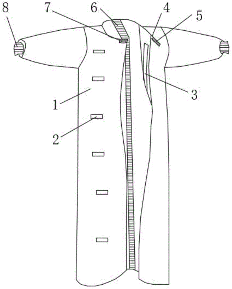 一种医用防感染手术衣的制作方法