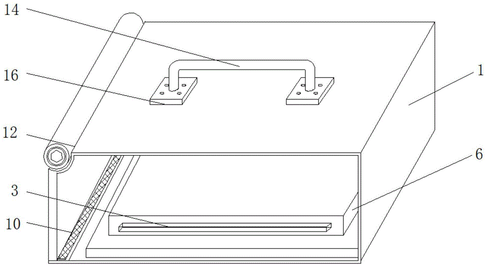 一种医学检验用具有防止器具倾倒的消毒托盘的制作方法