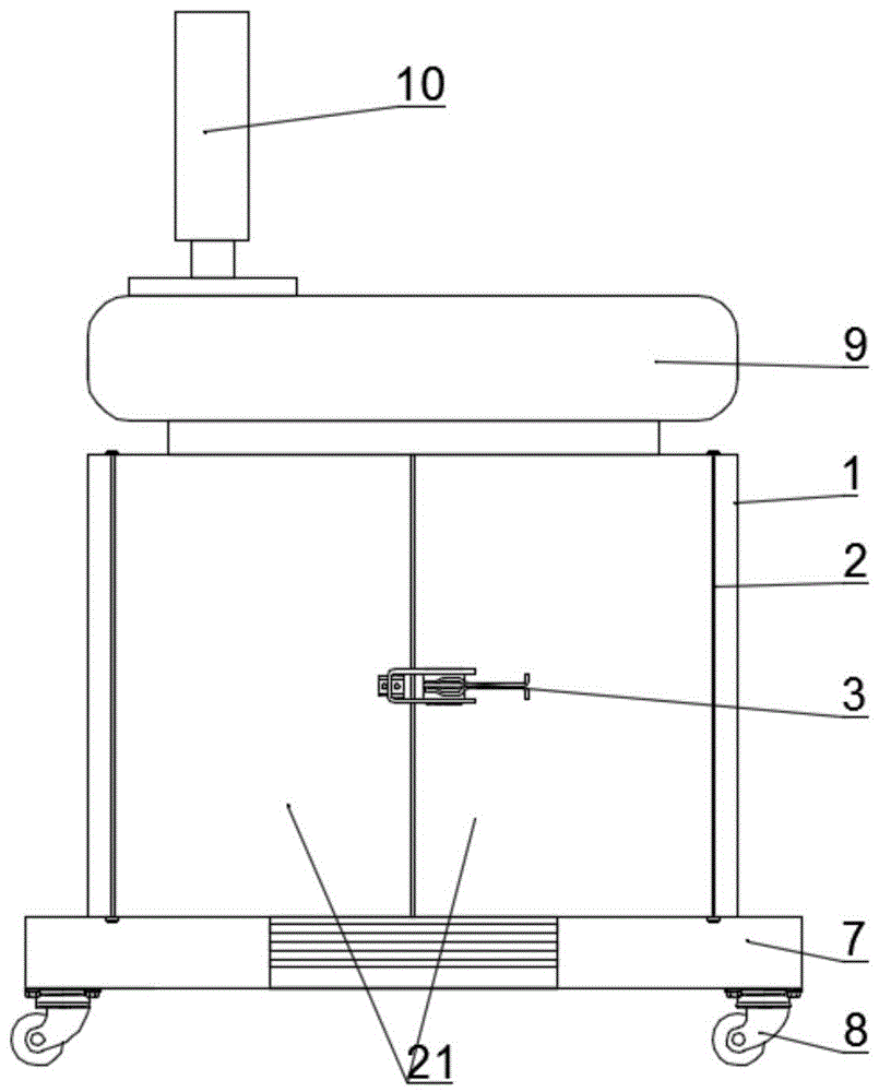 全数字彩色多普勒超声诊断系统机壳的制作方法