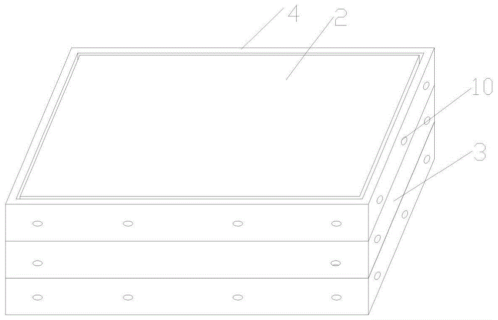 一种组合式PC合金建筑模板的制作方法