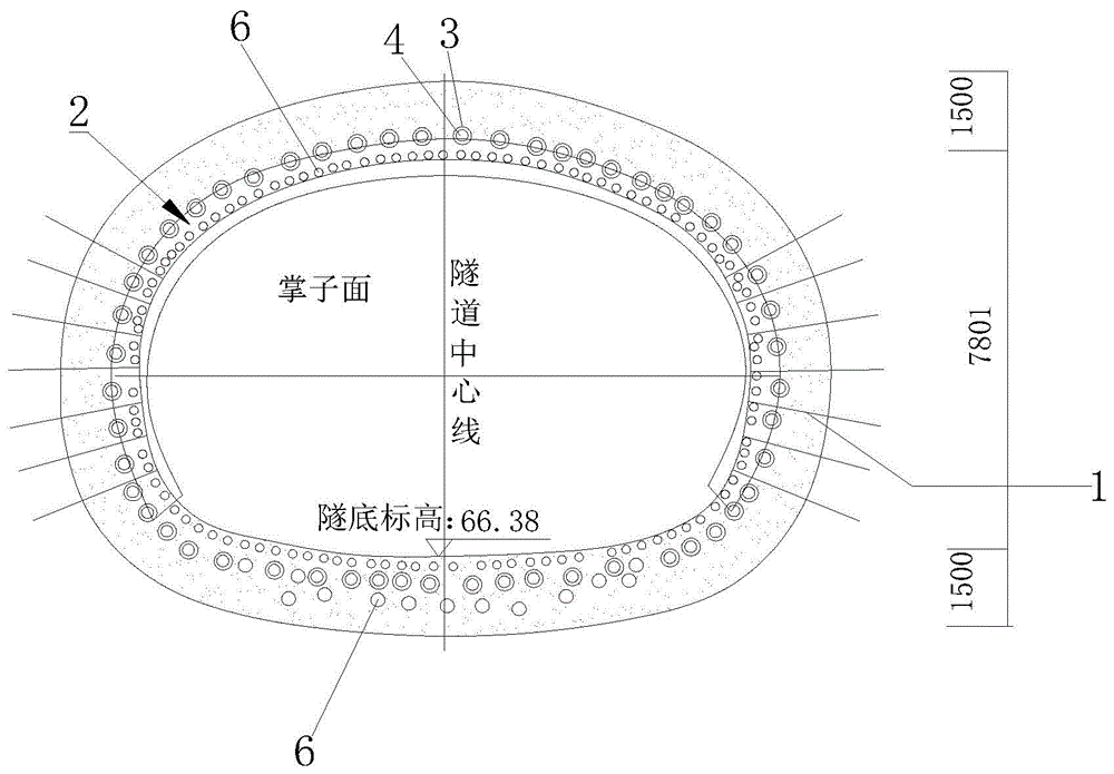 一种用于富水砂性地层隧道加固的长短管加固结构及方法