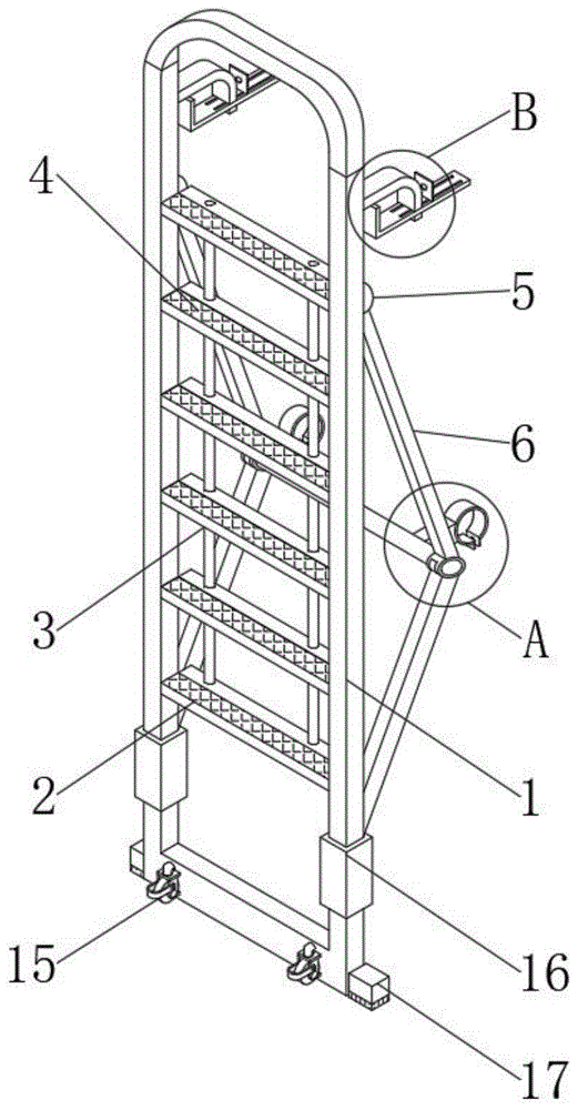 一种建筑脚手架用挂梯的制作方法