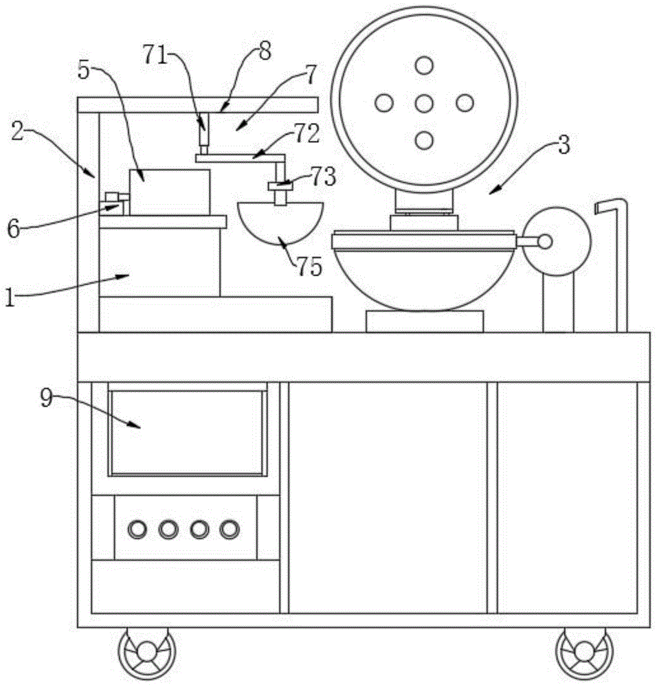 一种炒菜机器人用加料装置的制作方法