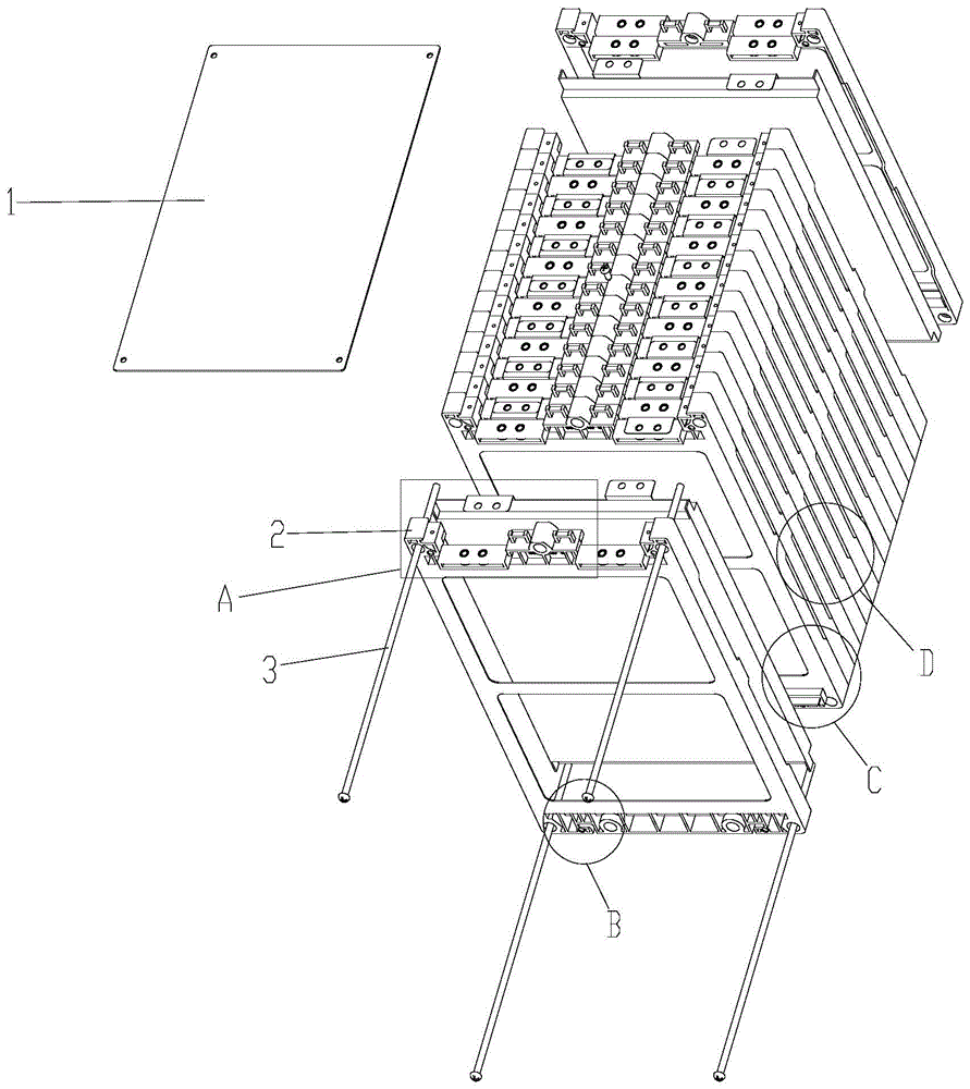 具有气隙的框架电芯安装结构的制作方法