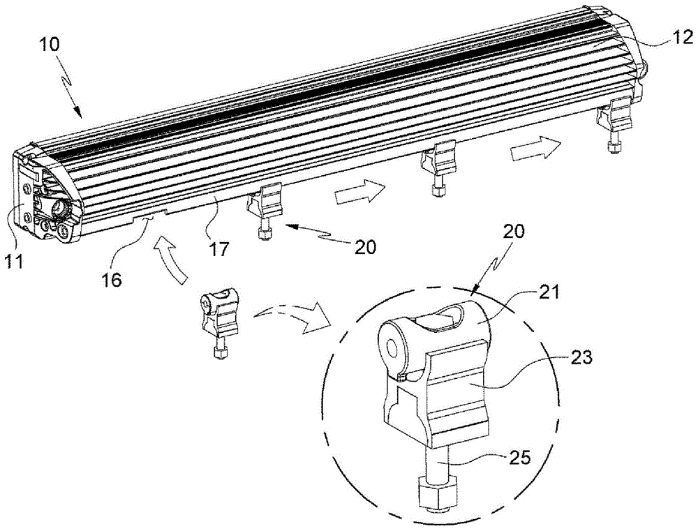 灯具主体与支架的结合结构的制作方法