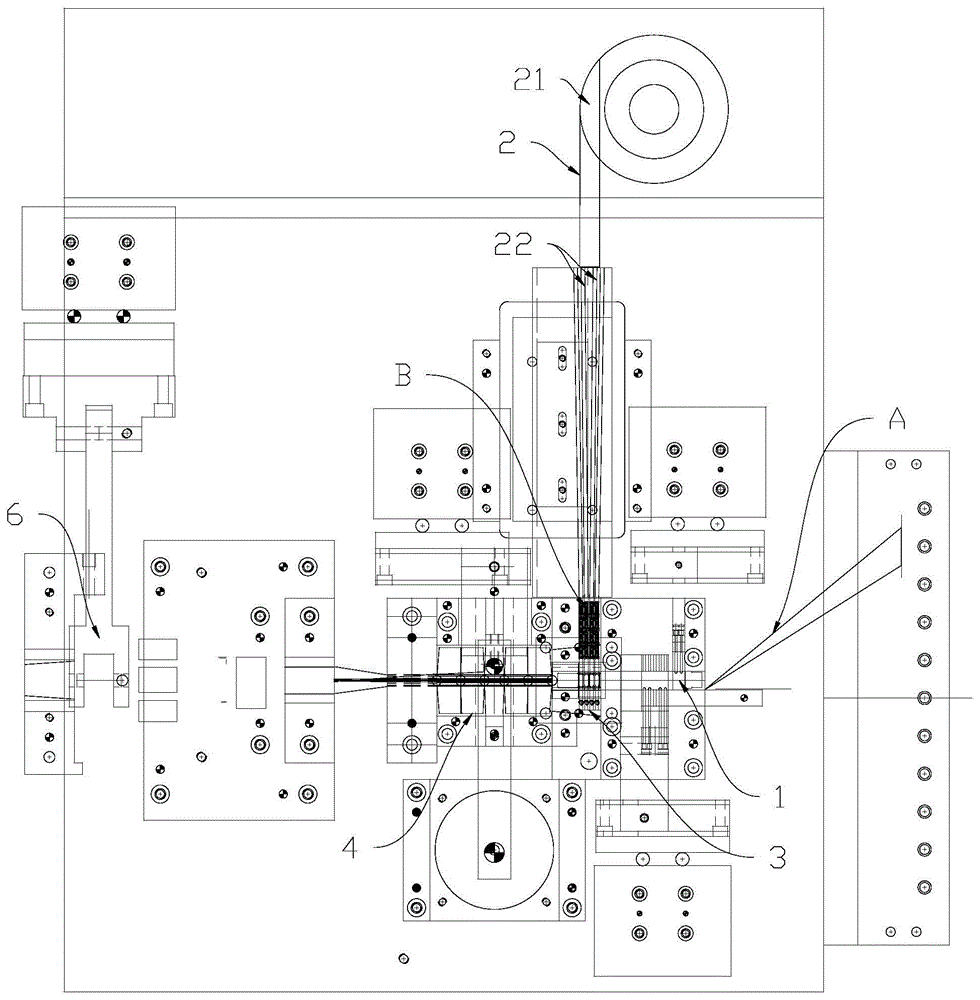 多排端子插接组装装置的制作方法