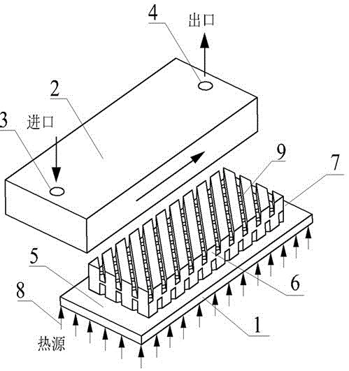 一种双层复杂交错结构微通道热沉
