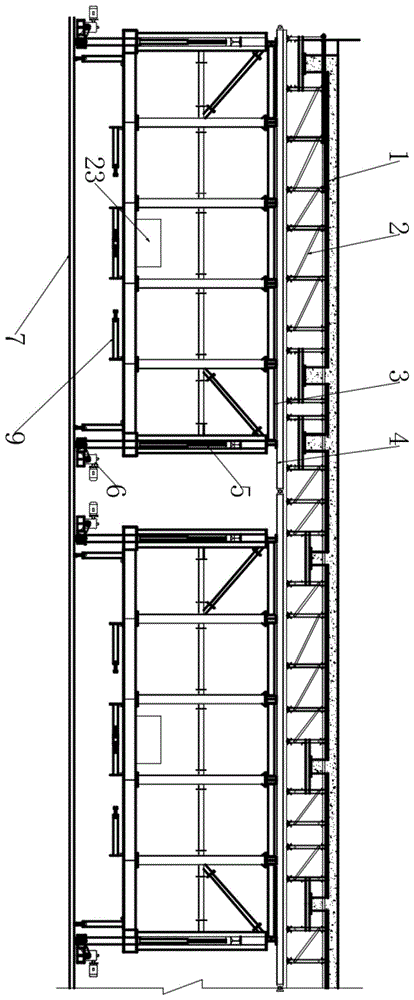 一种混凝土梁、板结构施工多功能可变自升自驱模板装置的制作方法