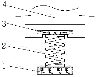 一种非标定制隧道用电瓷连接用弹簧悬挂组件装置的制作方法