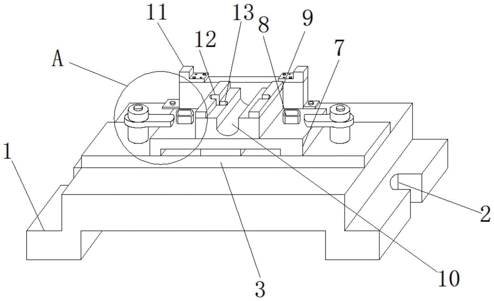 一种空气压缩机排气端轴承座铣夹具的制作方法