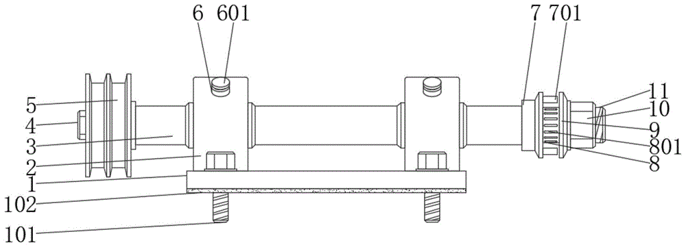 锯片与锯片支撑轴的连接装置的制作方法