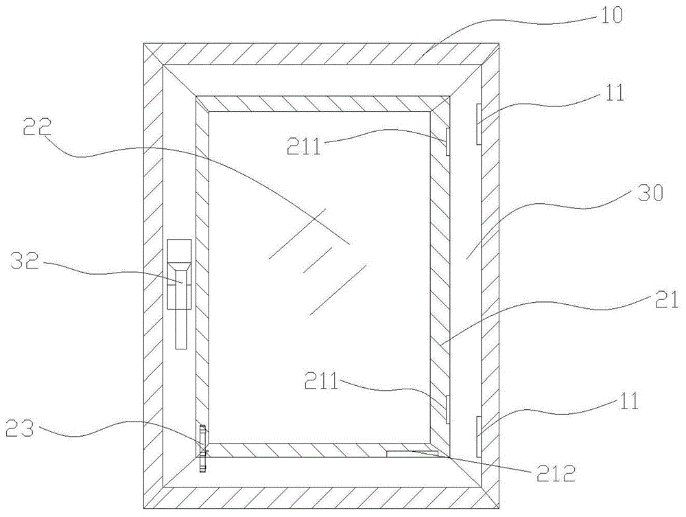 一种可内外开启的平开门窗的制作方法