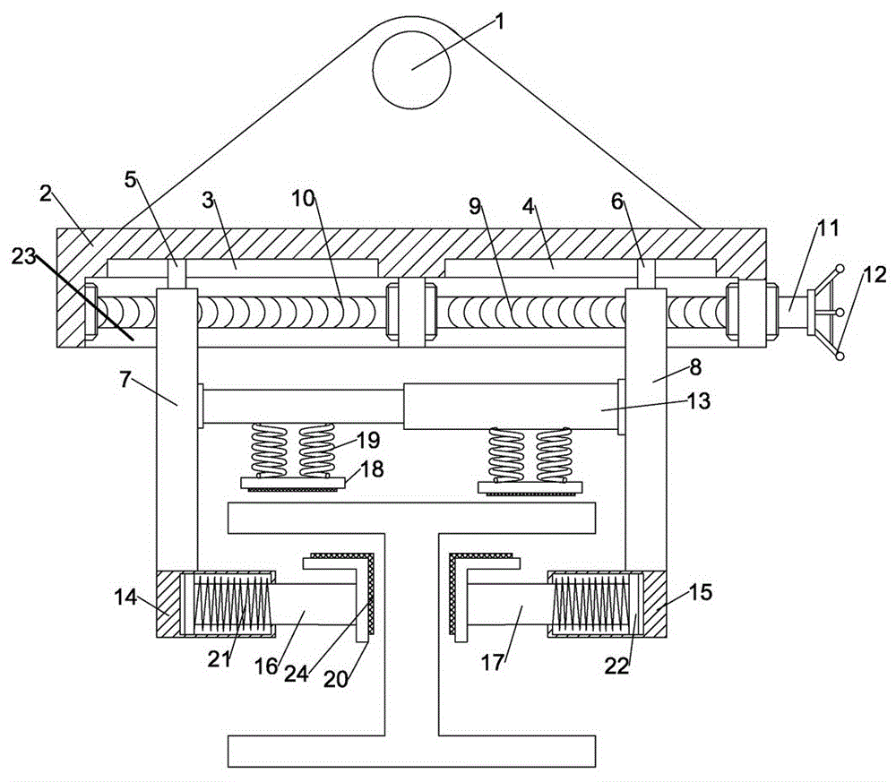 一种建筑用工字钢起吊机构的制作方法