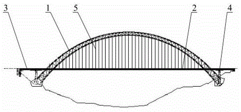 一种中承式拱桥连续结构混凝土系梁的成桥方法与流程