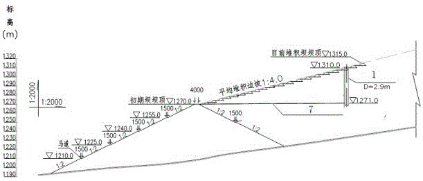 一种降低尾矿库坝体浸润线用大口径辐射井的制作方法