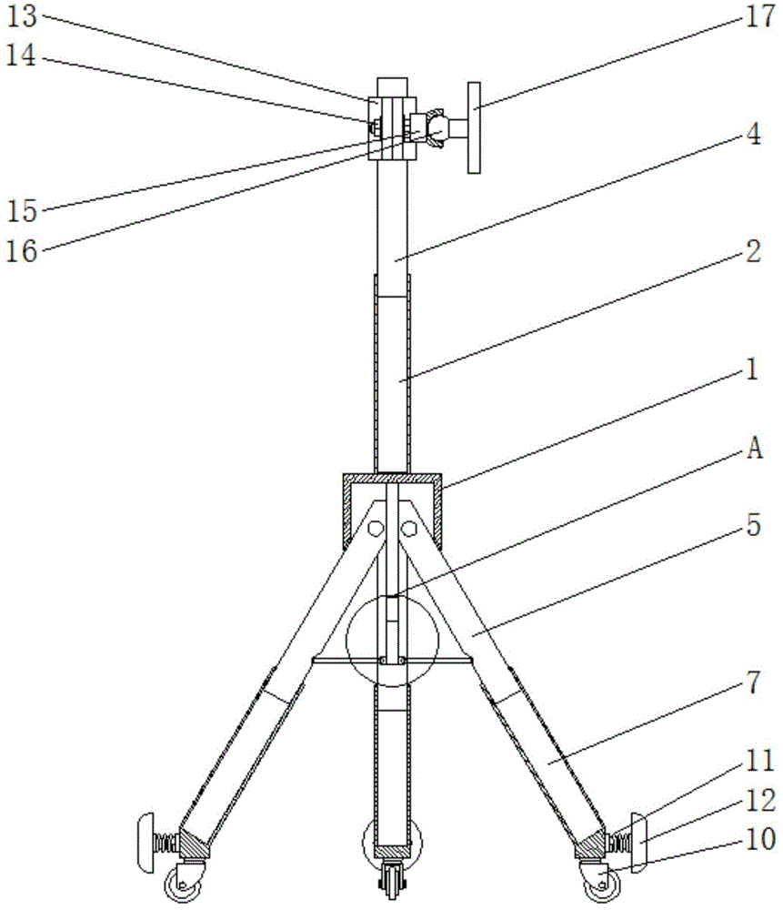 一种具有折叠结构便于收纳的多功能三脚架的制作方法
