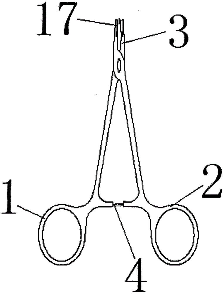 妇幼手术持针钳的制作方法