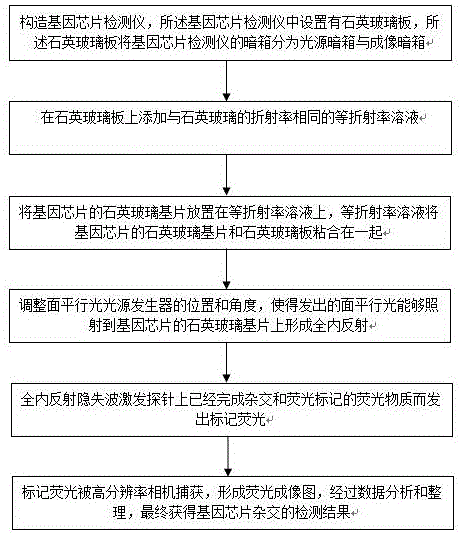 全内反射检测基因芯片杂交结果的方法与流程