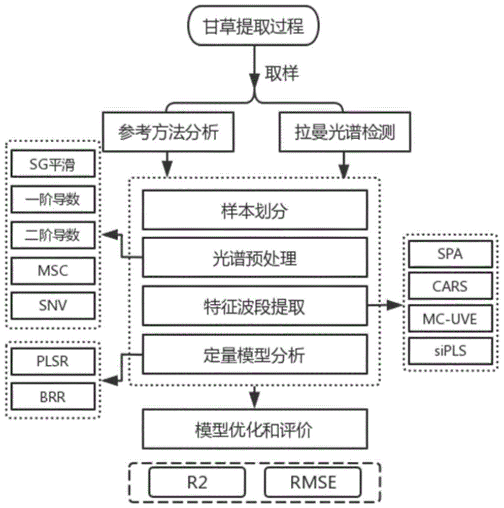 一种基于拉曼光谱实时监测中药配方颗粒提取过程的方法